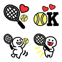 [LINE絵文字] テニスだいすき絵文字の画像