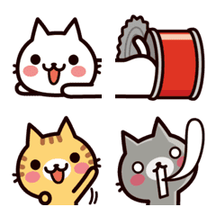 [LINE絵文字] ねこの缶詰め★くっきり絵文字の画像