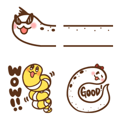 [LINE絵文字] とびだせ！ちんあなご！絵文字セットの画像