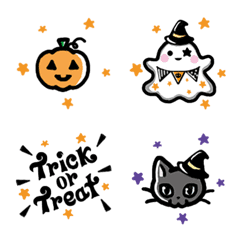 [LINE絵文字] ミニ絵文字＊かわいいハロウィンの画像