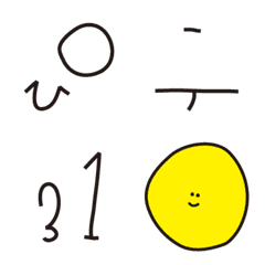 [LINE絵文字] 変なバランスの画像