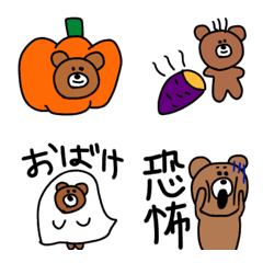 [LINE絵文字] 季節を生きるくまの画像