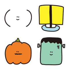 [LINE絵文字] 変なバランス2 日常+ハロウィンの画像