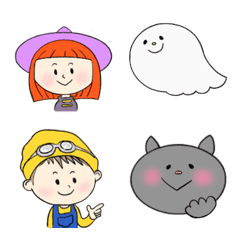 [LINE絵文字] いつでも使えるゆるかわハロウィン絵文字の画像