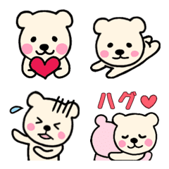 愛くるしいクマさん絵文字の絵文字メイン画像