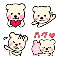 [LINE絵文字] 愛くるしいクマさん絵文字の画像