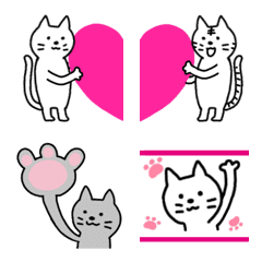 [LINE絵文字] ちびにゃんトリオの絵文字の画像