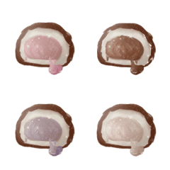 [LINE絵文字] Chocolate mochiの画像