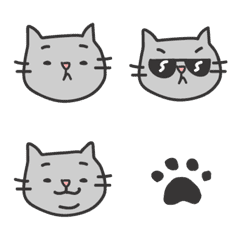 [LINE絵文字] Little gray catの画像