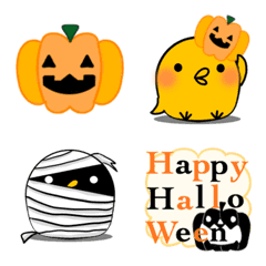 [LINE絵文字] ぴよぴよ絵文字★ハロウィンの画像