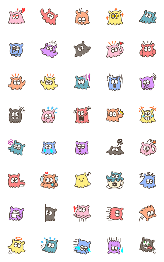 [LINE絵文字]メメンダコ★絵文字の画像一覧