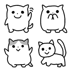 [LINE絵文字] ちいさいねこさん絵文字の画像