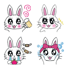 [LINE絵文字] 働くOLウサギ！ぴぴまる絵文字の画像