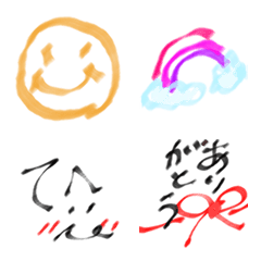 [LINE絵文字] コメント顔文字絵文字～サインペン～の画像