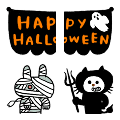 [LINE絵文字] 秋の動物たちとハロウィンの画像