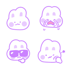 Simple Purple cloud rabbit pposong-i