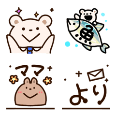 [LINE絵文字] くままの家族の絵文字①の画像