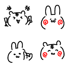 [LINE絵文字] うさとら絵文字！の画像