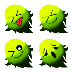 [LINE絵文字] Handdrawn Ghost Fire Emojiの画像