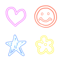Line絵文字 ネオン文字 3 40種類 1円