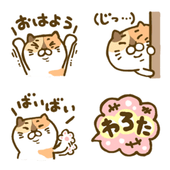 [LINE絵文字] 三毛猫のミケ☆毎日使えるの画像