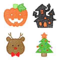 [LINE絵文字] Halloween ＆ Christmasの画像