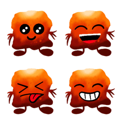 [LINE絵文字] Handdrawn Little Sponge Emojiの画像