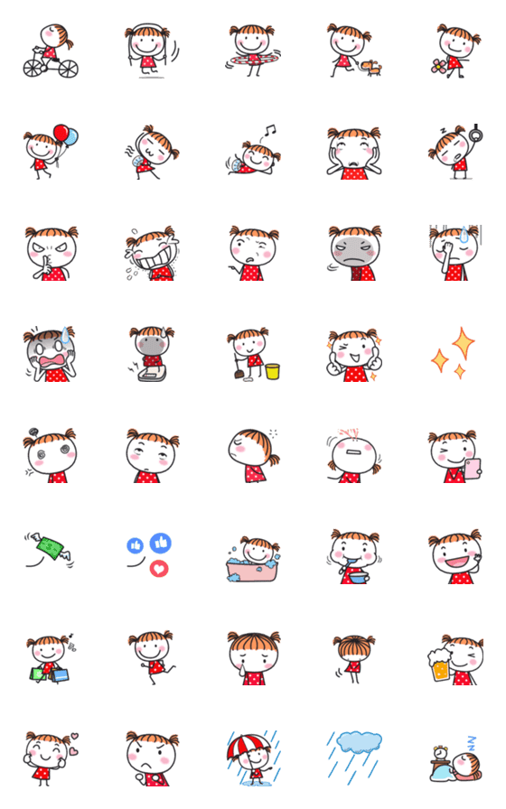 [LINE絵文字]Guan Guan Emoji 4の画像一覧