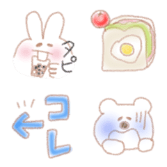 [LINE絵文字] ふわふわ可愛い動物たちの画像