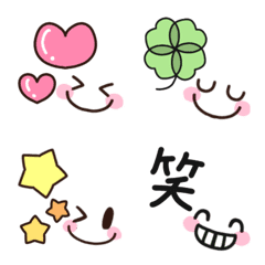 [LINE絵文字] 記号＆顔☆絵文字の画像