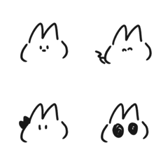 [LINE絵文字] シンプルねこ絵文字の画像