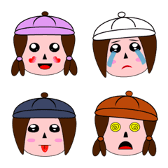 [LINE絵文字] Cap girl'sの画像