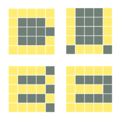[LINE絵文字] cube characterの画像