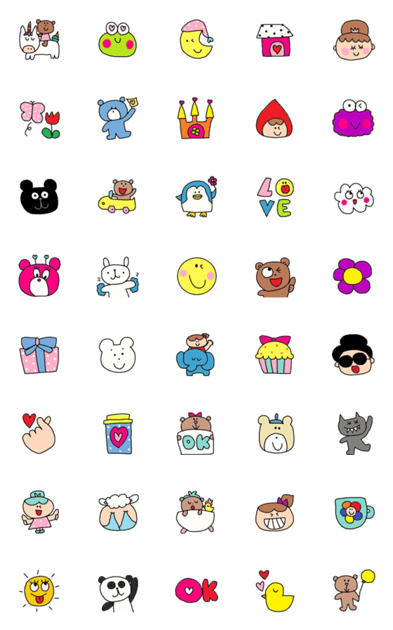 [LINE絵文字]children emoji60の画像一覧