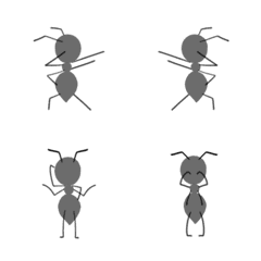 [LINE絵文字] One Day Imagination(Dancing Ants Emoji)の画像