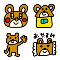 [LINE絵文字] riekimのクマさん絵文字の画像