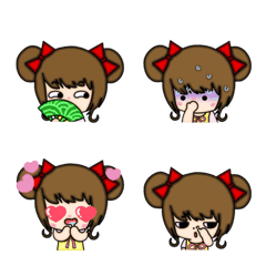 [LINE絵文字] Miki Daily Emoji Ver.IIの画像