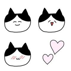 [LINE絵文字] ハチワレねこちゃんの画像