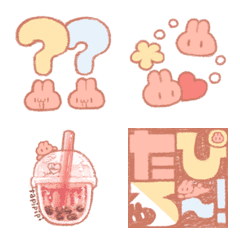 [LINE絵文字] Vomit Rabbit えもじ！の画像