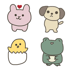 [LINE絵文字] 動物たちスタンプの画像