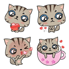 [LINE絵文字] Mimi - squirrel cat emojiの画像