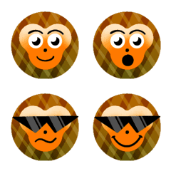 [LINE絵文字] Handdrawn Little Monkey Emojiの画像