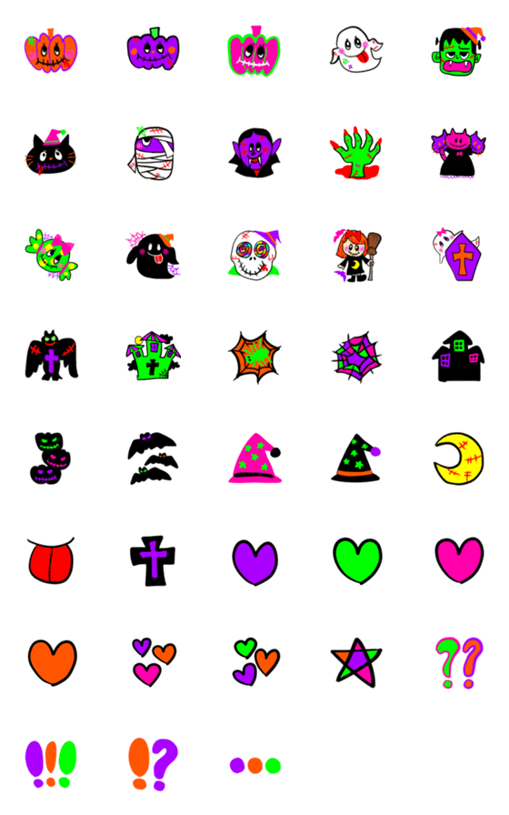 [LINE絵文字]HALLOWEEN2019 かわいい＆クールの画像一覧