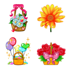 [LINE絵文字] Flowers for You Daily Emojiの画像