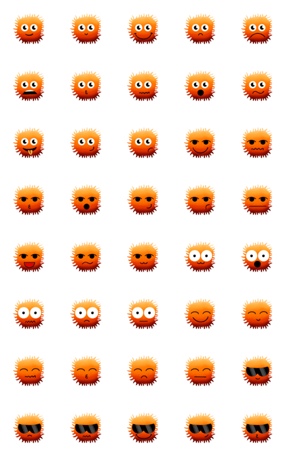[LINE絵文字]Handdrawn Bacteria Emojiの画像一覧