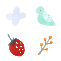 [LINE絵文字] Cute watercolor plantsの画像