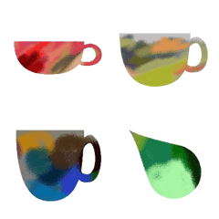 [LINE絵文字] colorful colorful colorful ##2 coffeecupの画像