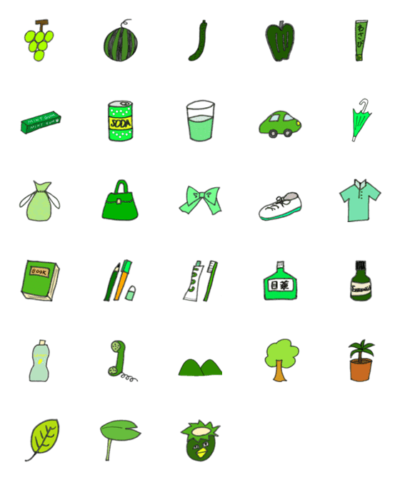 green emoji-詳細画像