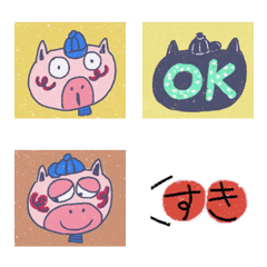 [LINE絵文字] Three little pigs emoji 201910の画像