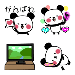 [LINE絵文字] パンダののほほん生活 3 絵文字の画像